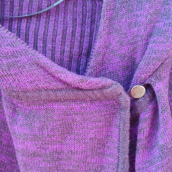 Lululemon Peace Of Mind Wrap with Hood Size 4 Black Grape Tender Violet - Picture 7 of 9